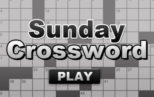 The Sunday Crossword The Sunday Crossword
