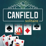 Play free online Canfield Solitaire—choose easy or hard; it’s always challenging!